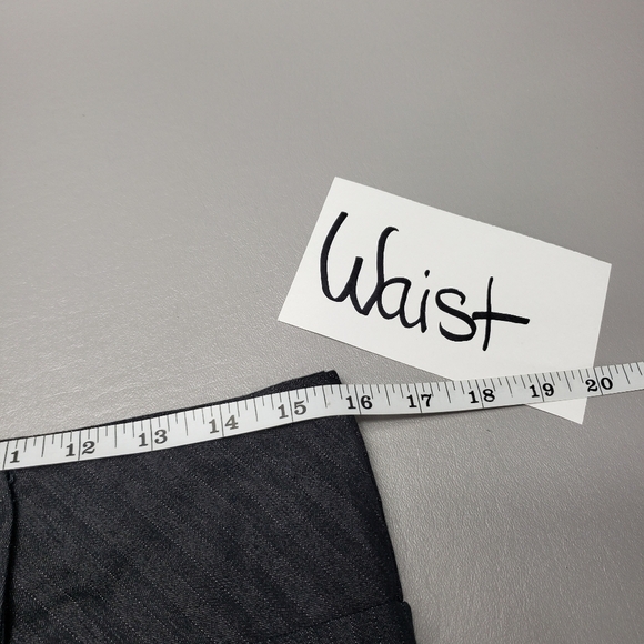 Dots gray and white pin stripe flare leg dress pants juniors size 3/4 - Picture 10 of 13